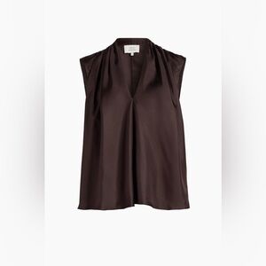 NWT Loulou de Saison Sade silk sleeveless blouse